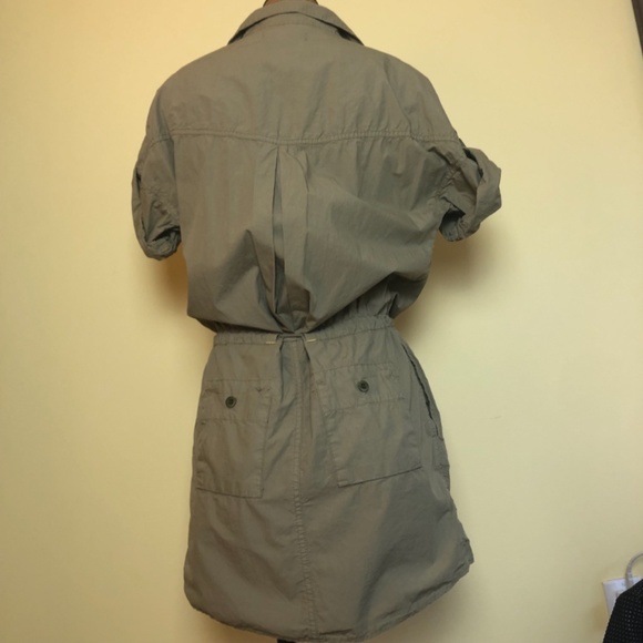 NWOT, GAP Cargo Dress, Khaki Green w/Draw String Waist - Picture 12 of 16